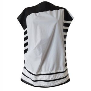 NWT Old Céline Phoebe Philo bonded cotton and polyurethane top Sz FR 38 / US 6